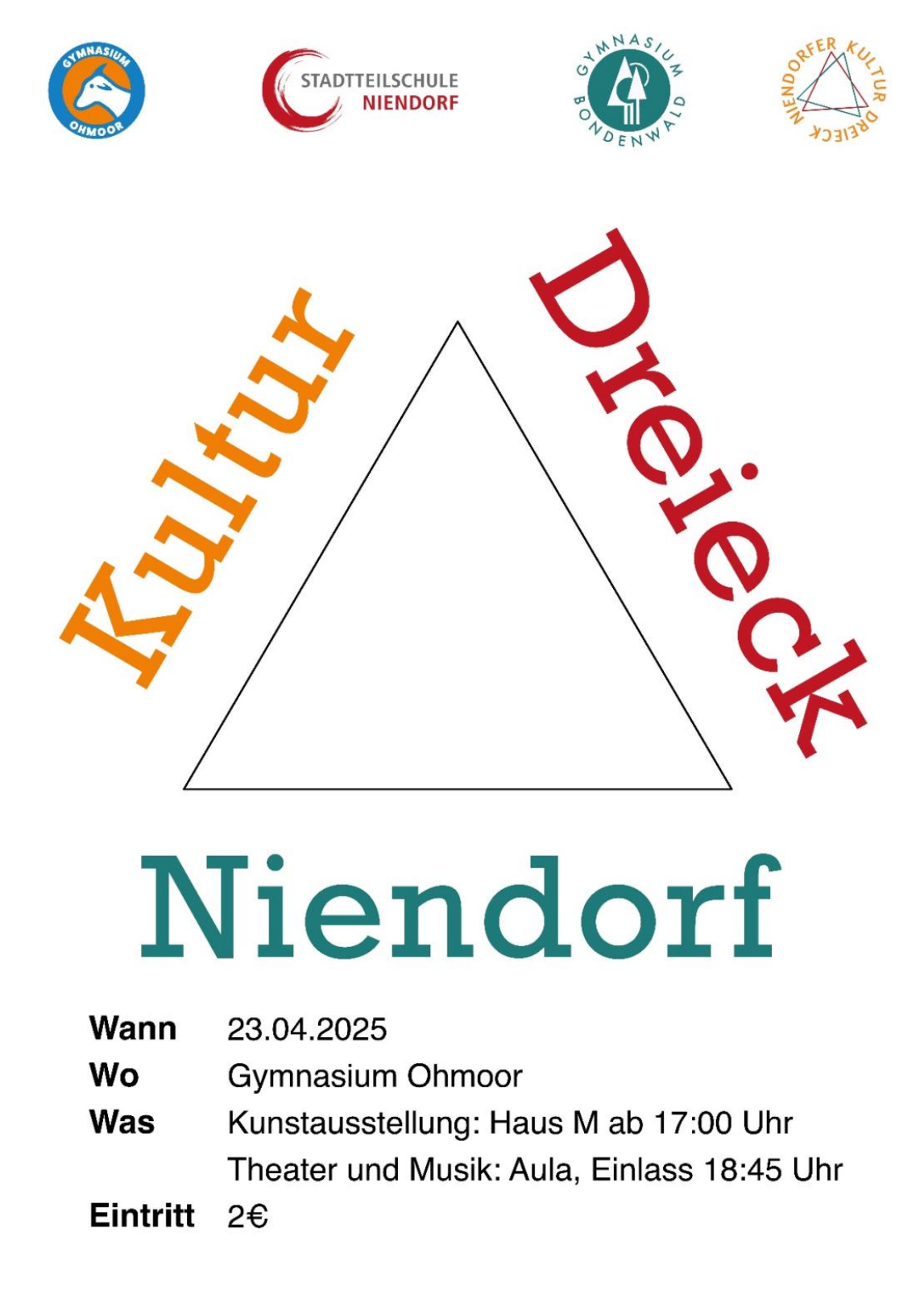 Mehr über den Artikel erfahren Ankündigung Niendorfer Kultur-Dreieck